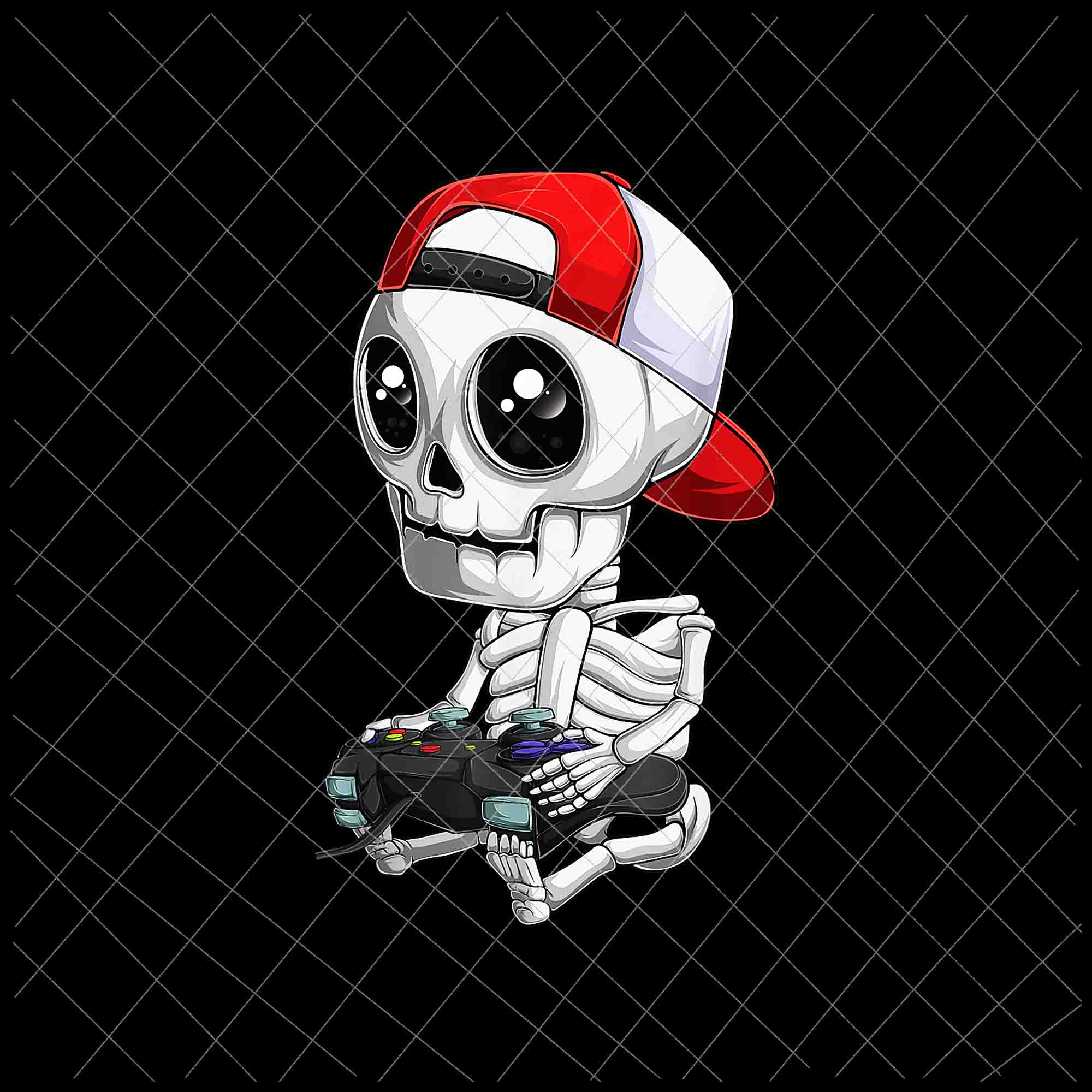 Skeleton Halloween Video Gamer Svg, Skeleton  Svg, Skeleton Gamer Svg, Skeleton Halloween Svg