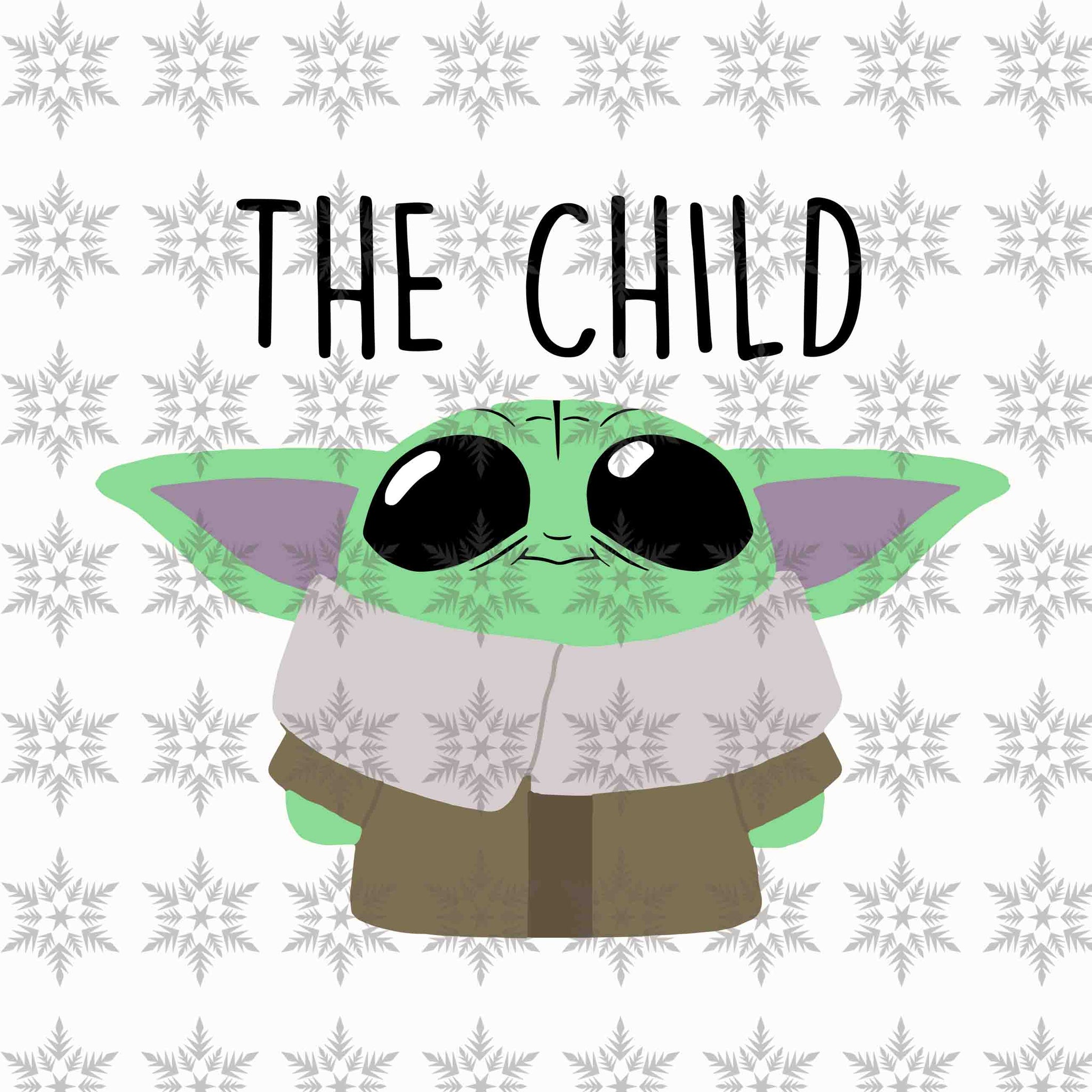The Child, Baby Yoda svg, Baby Yoda vector, Baby Yoda digital file, Star Wars svg, Star Wars vector, The Mandalorian The Child svg