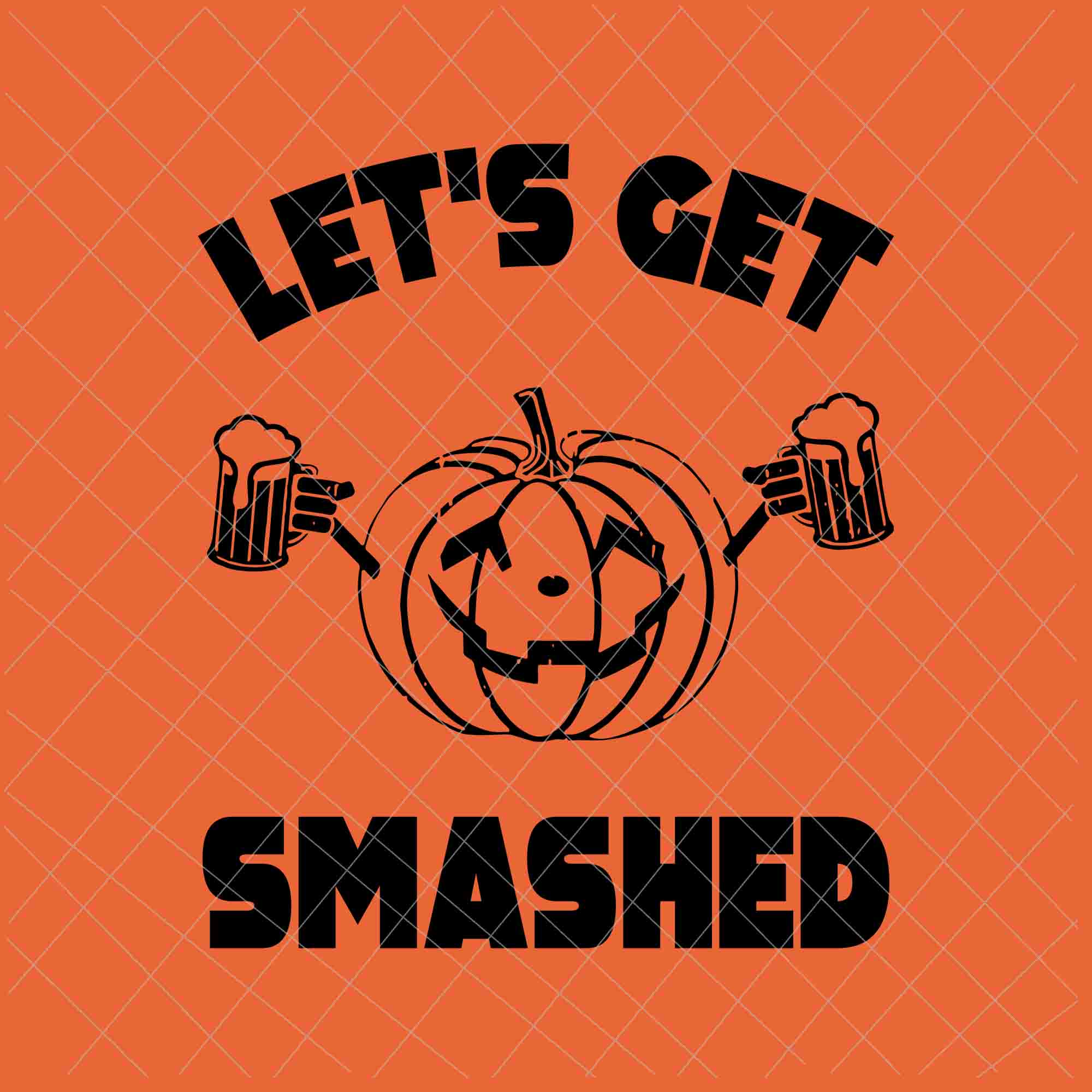Let's Get Smashed Svg, Funny Pumpkin Beer Halloween Svg, Funny Halloween Svg, Pumpkin Beer Svg