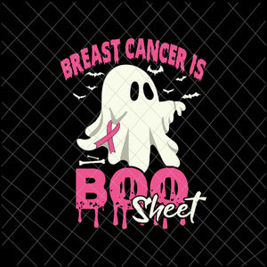 Breast Cancer Is Boo Sheet Svg, Boo Sheet Halloween Svg, Halloween Breast Cancer Awareness Svg, Ghost Halloween Svg
