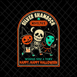 Vintage Silver Shamrock Novelties Happy Happy Halloween Svg, Silver Shamrock Novelties Svg, Funny Halloween  Svg