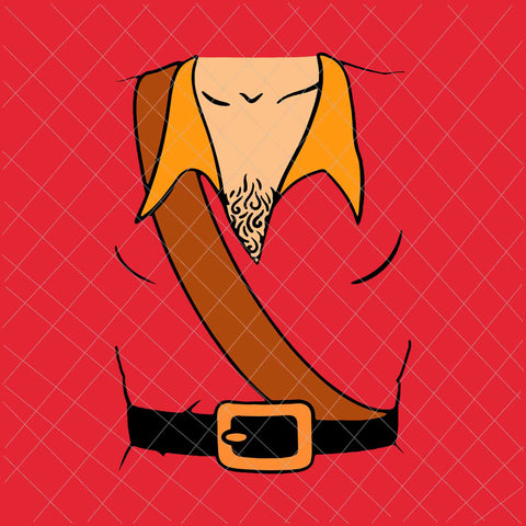 Gaston Costume  Halloween Svg, Gaston Costume Design, Gaston Costume Png, Gaston Halloween Svg