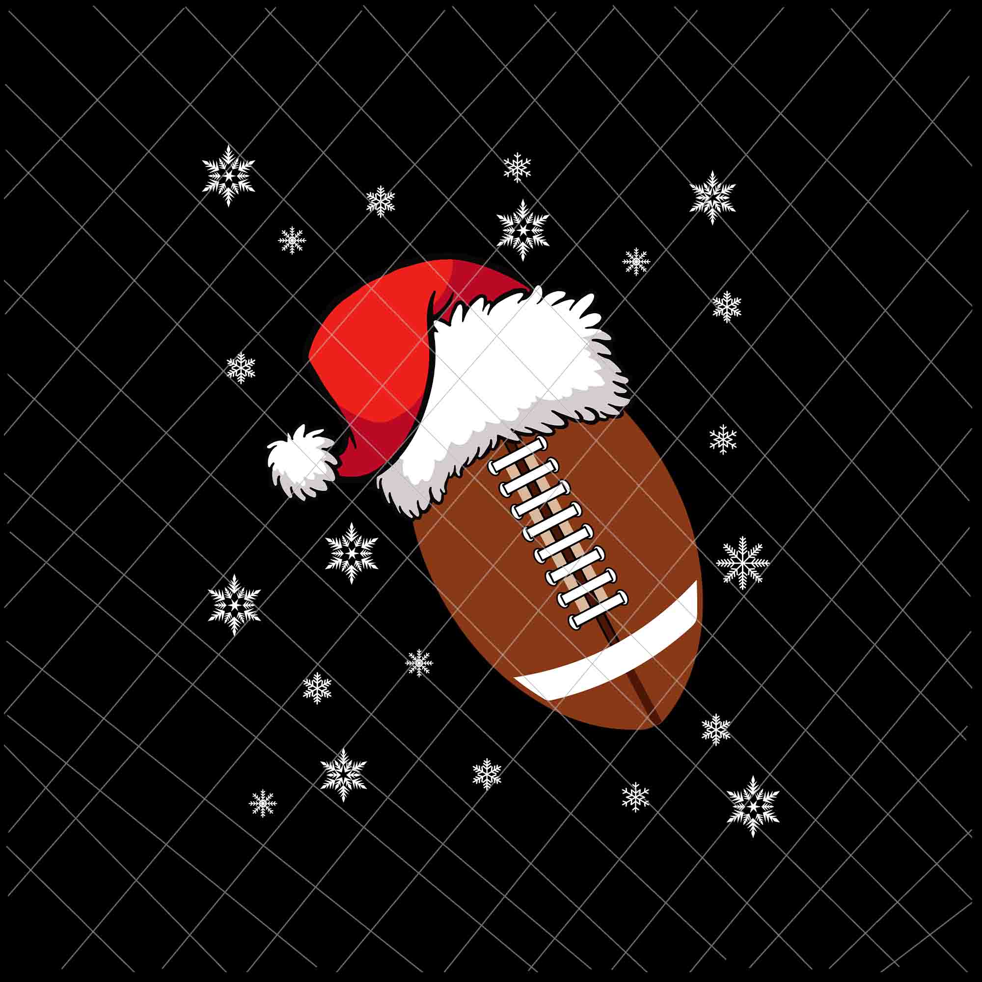 American Football Santa Svg, Christmas  American Football Svg, Santa Football Svg, Christmas Football Svg