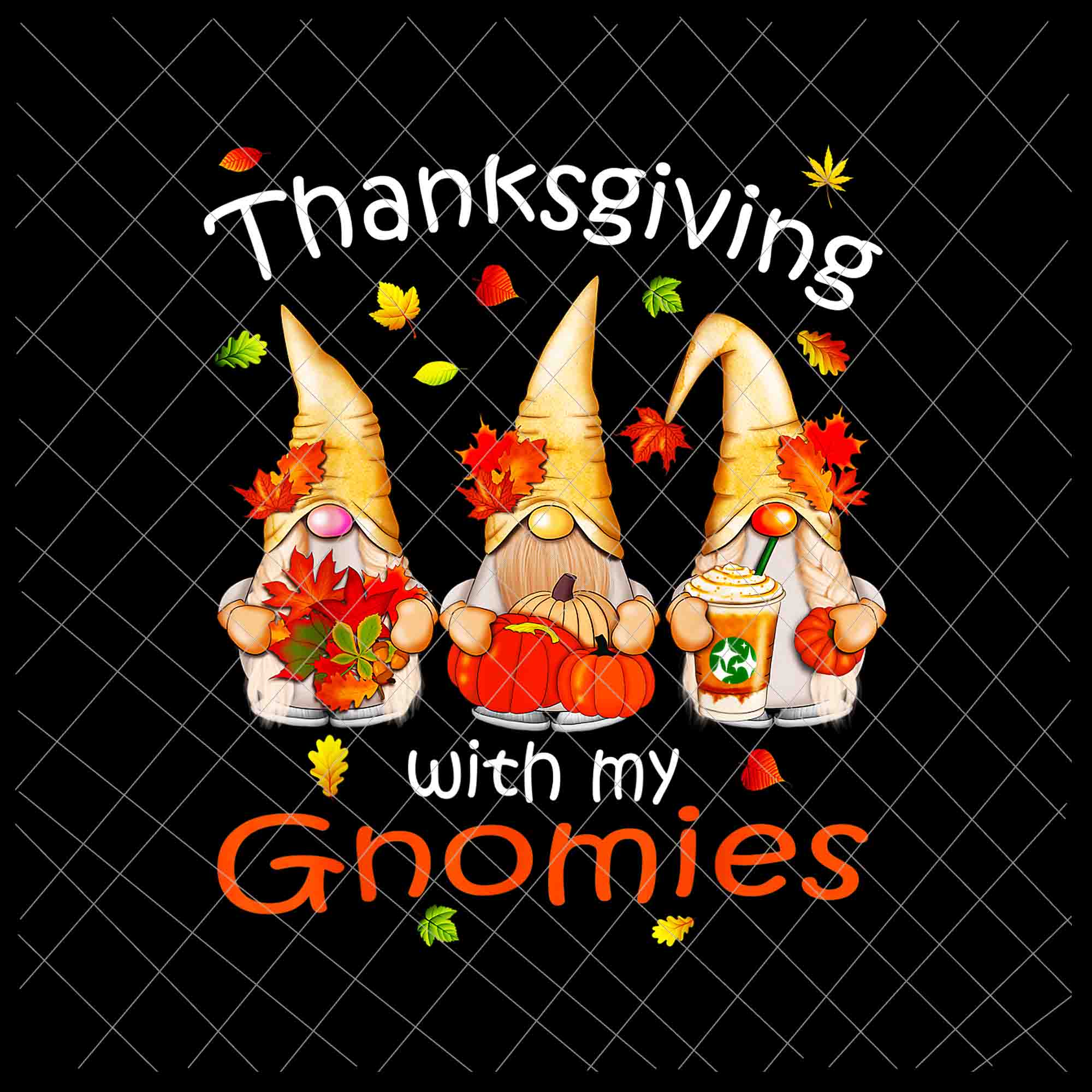 Thanksgiving With My Gnomies Png, Thanksgiving Women GnomePng, Gnomies Lover Png, Thanksgiving Gnomies Svg, Thanksgiving Gnomes Svg, Autumn Gnomes