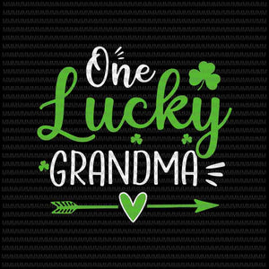 One Lucky Grandma Svg, St patricks day svg, Grandma Patrick's Day Svg, Irish svg