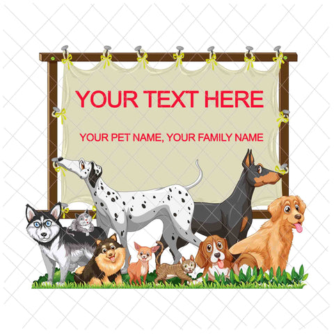 Dog Family Svg, Full Dog Svg, Cute Dog Svg, Your Text Here Svg, Dog Svg, Pet Family Svg