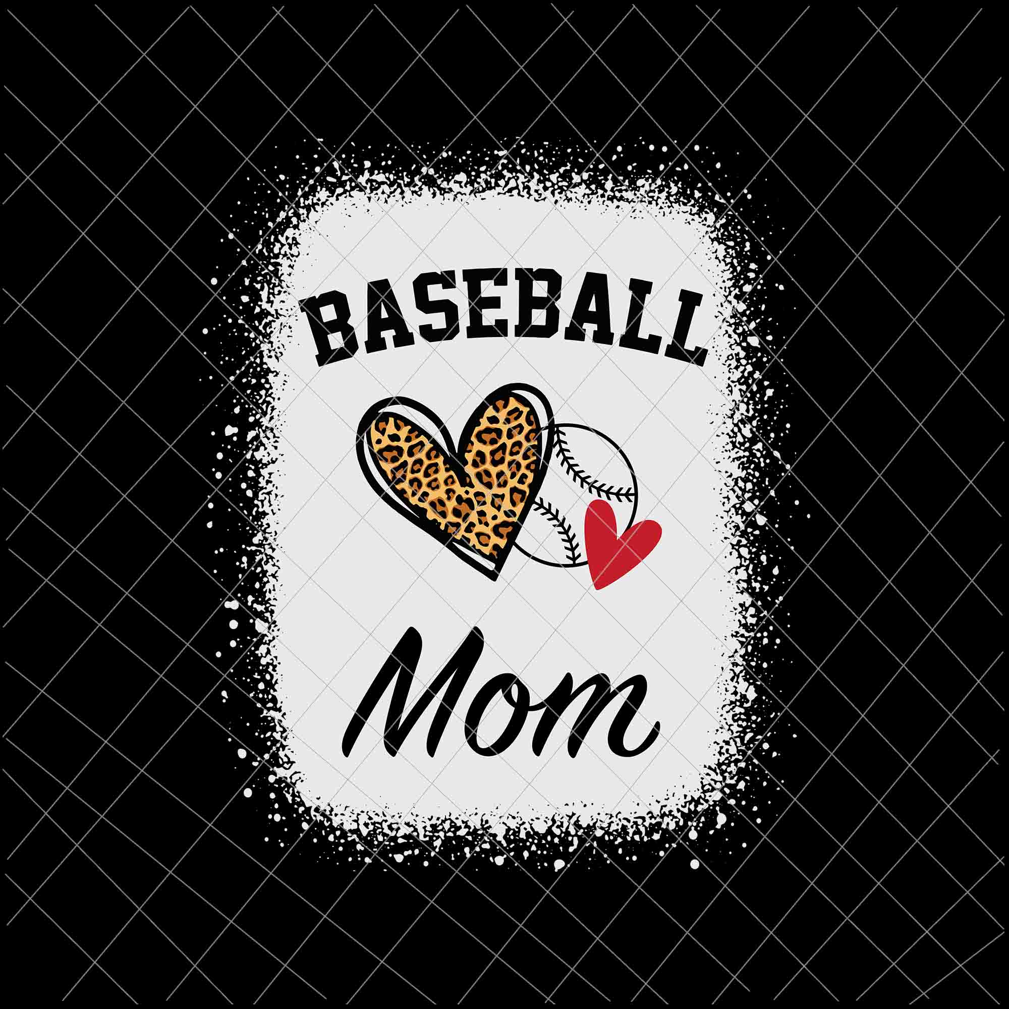 Baseball Mom Svg, Leopard Heart Svg, Mom baseball svg, womens dy Sister life softball baseball svg, mother's day svg, messy bun svg, mom softball baseball svg