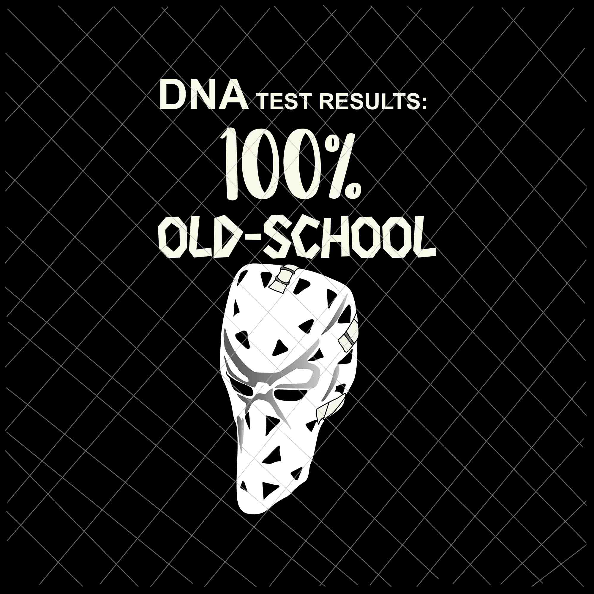 DNA Test Results 100% Old School Hockey Goalie Svg, Hockey Goalie Back To School Svg, Hockey Goalie  Svg