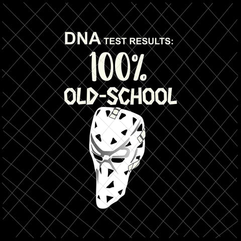 DNA Test Results 100% Old School Hockey Goalie Svg, Hockey Goalie Back To School Svg, Hockey Goalie  Svg