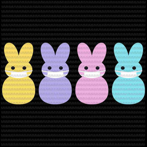 Masked Peeps Svg, Easter Peep Svg, Cute Bunny Easter Family Svg, Easter day svg, Easter basket Svg, Rabbit Mask Easter day
