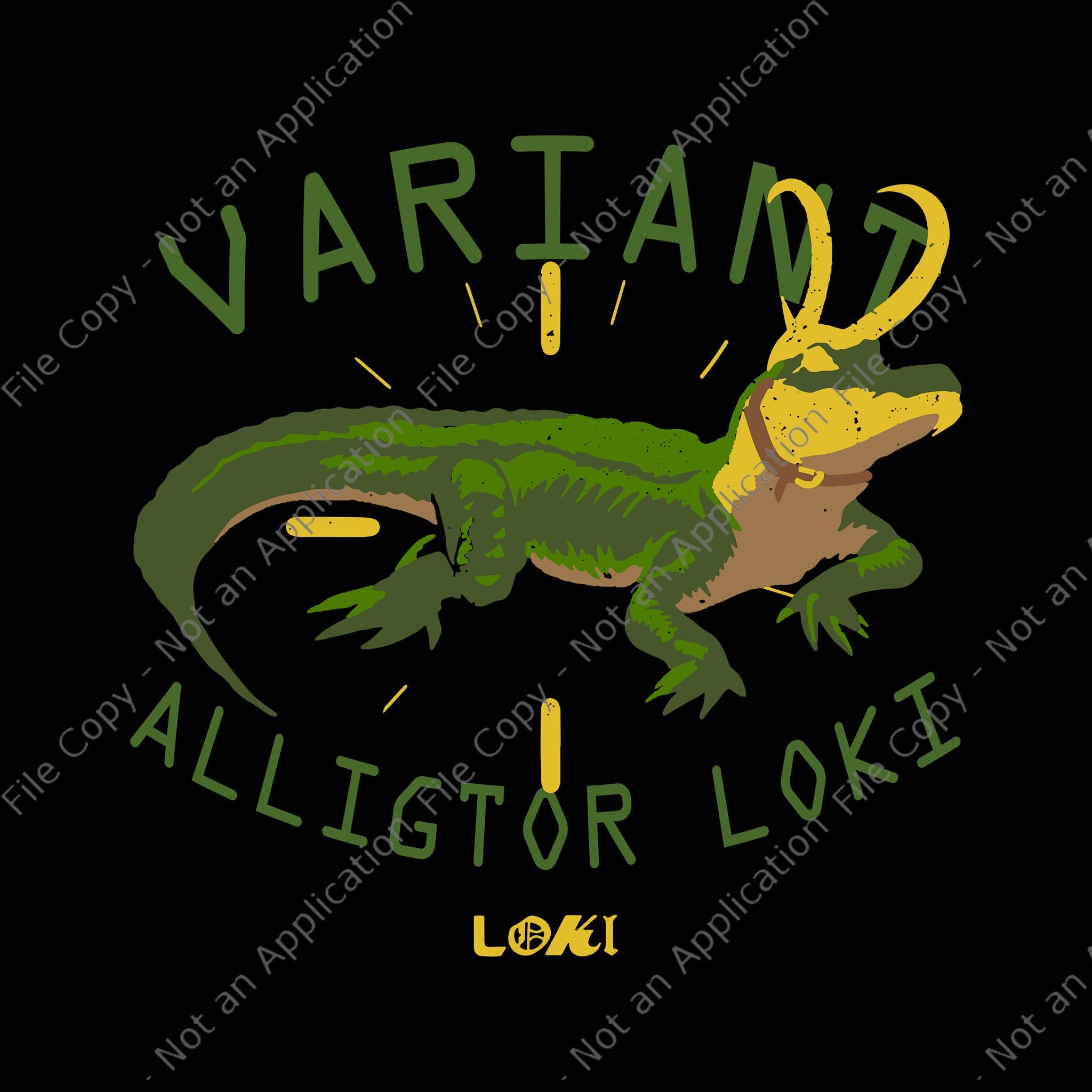Marvel Loki Alligator Variant SVG, Marvel Loki Alligator Variant, Variant Alligator Loki svg, Variant Alligator Loki
