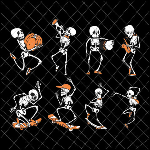 Bundle Dancing Skeleton Svg, Dancing Skeleton Svg, Skeleton Halloween Svg, Dancing Halloween Svg, Bundle Halloween Svg
