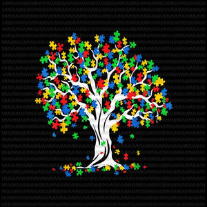 Tree Of Life Autism Awareness Month vector, Autism 2021 vector, Tree Of Life Autism vector png, Tree Autism png, vector