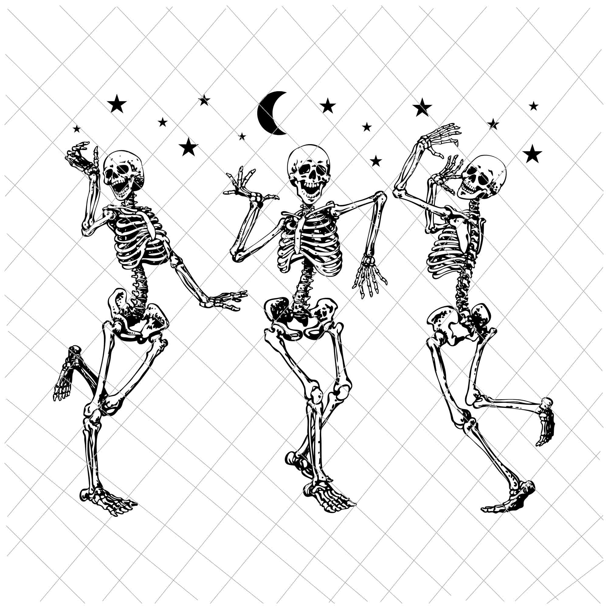 Dancing Skeleton Svg, Skeletons Happy Halloween Svg, Skeleton Halloween Svg, Dancing Halloween Svg