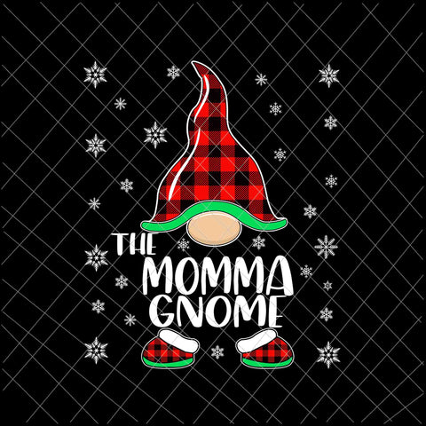 The Momma Gnome Svg, Gnome Buffalo Plaid Christmas Svg, Christmas Gnomies Svg, Christmas Gnome Svg