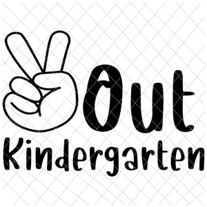 Peace Out Kindergarten Svg, Tie Dye Graduation Class Of 2021 Svg, Last ...
