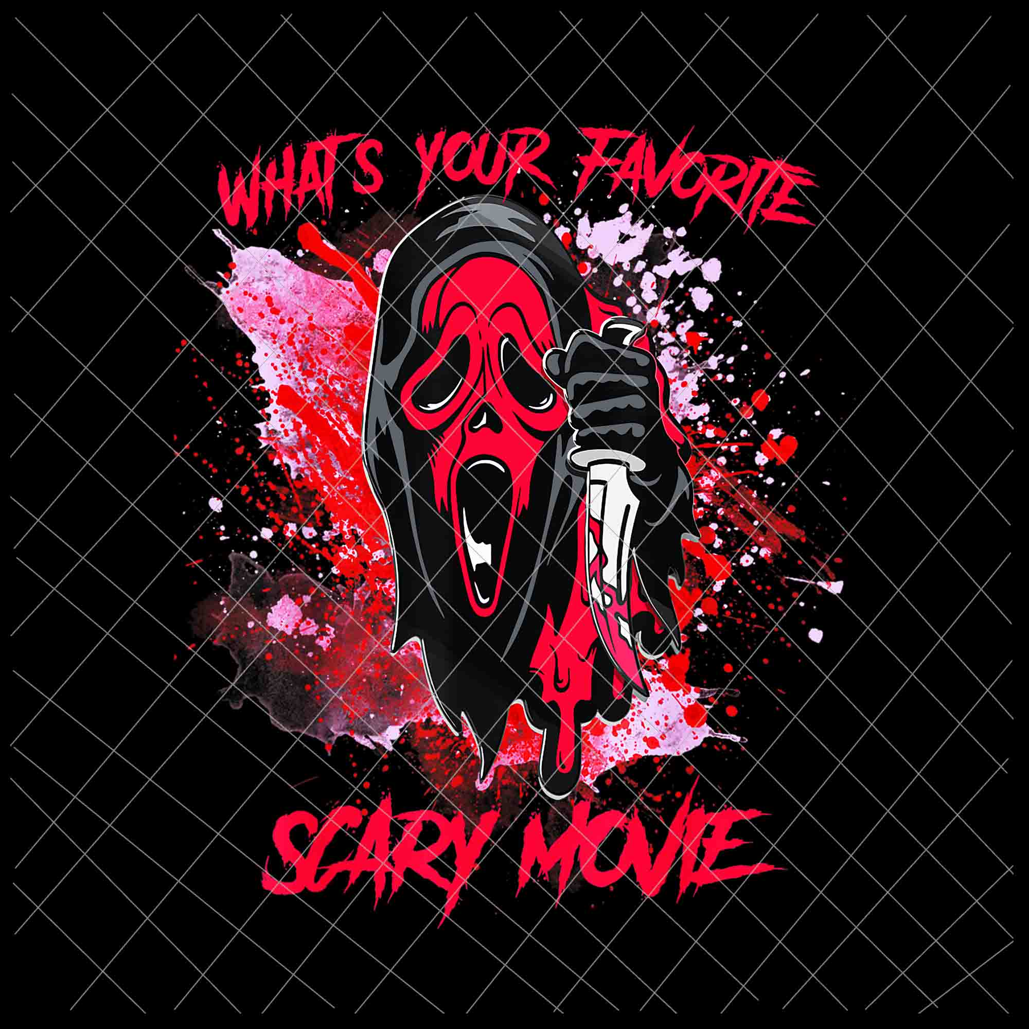 Ghostface Scream Halloween Png, What's Your Favorite Scary Movie Png, Ghostface  Halloween Png