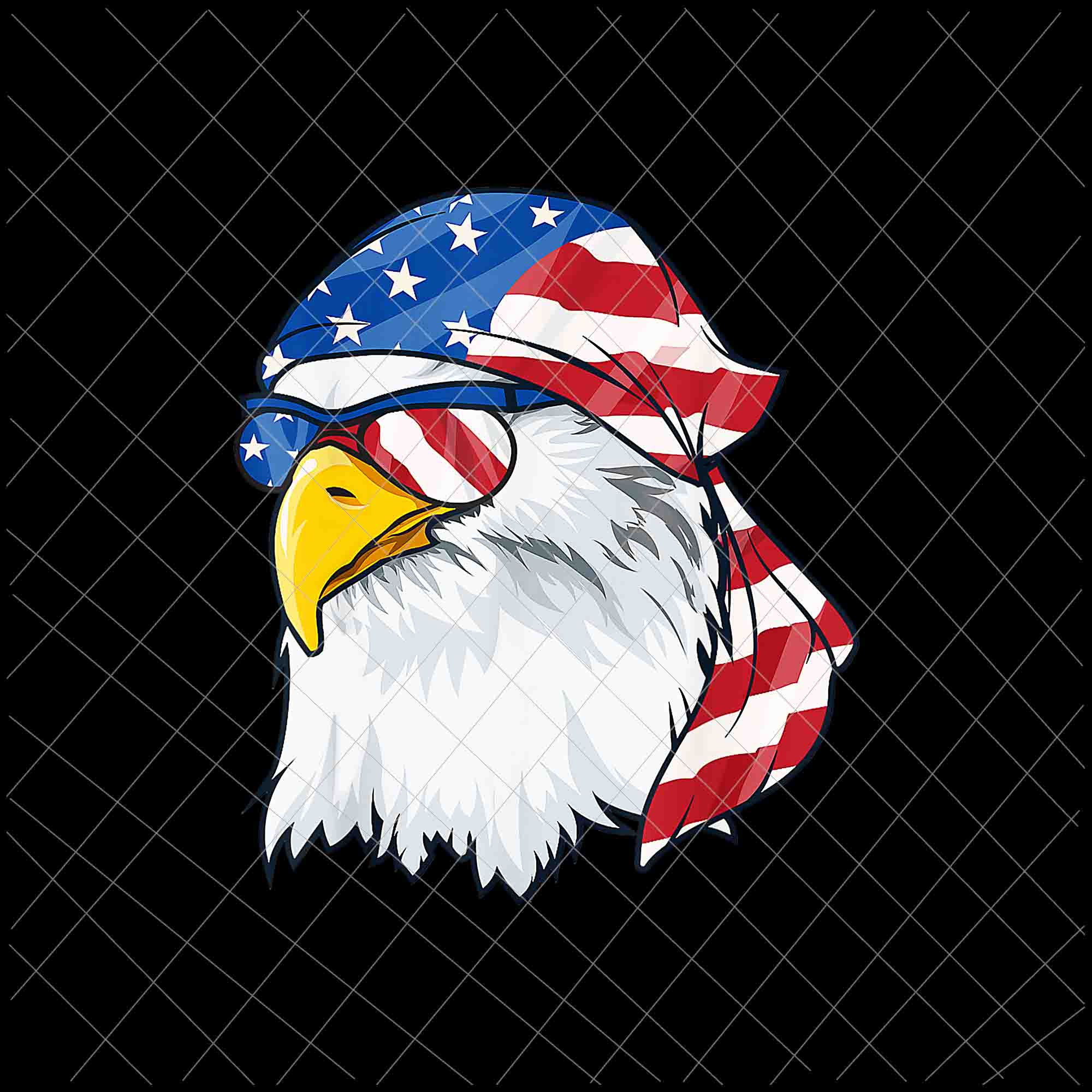 Patriotic Bald Eagle Png, 4th Of July American Flag Patriotic Eagle Svg, 4th Of July Svg, American Flag Patriotic Eagle Svg, Eagle American Flag Svg