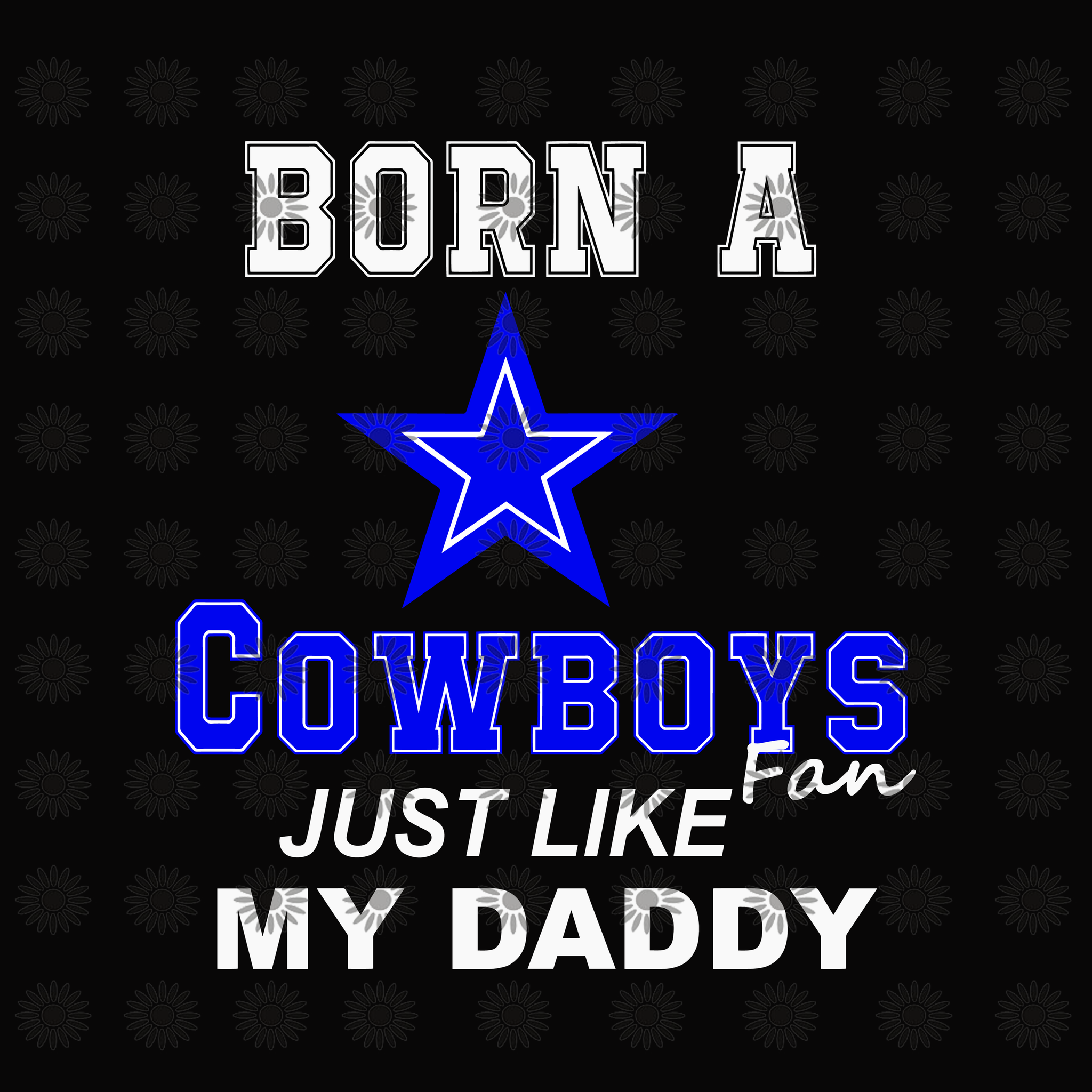 Dallas Cowboys Dad Svg, Dallas Cowboy Svg, Dad Cowboy Svg