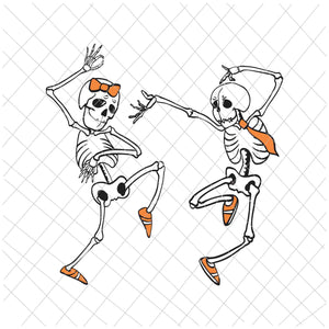 Dancing Skeletons Two Halloween Svg, Skeletons Halloween Svg, Skeletons Dancing Svg, Dancing Halloween Svg