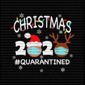 Christmas Quarantine 2020 svg, Funny Christmas Lights svg, christmas face mask svg, Quarantine Christmas 2020 svg