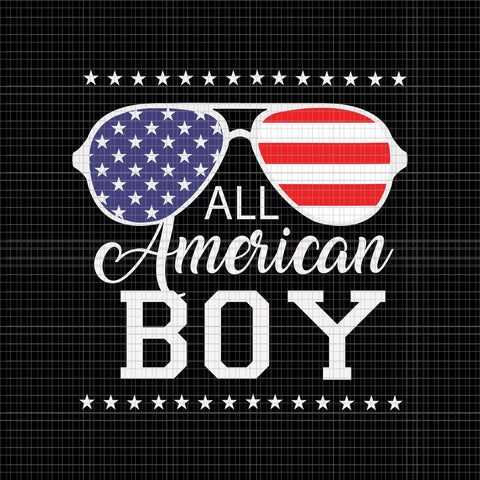 All American Boy SVG, All American Boy Flag 4th of July SVG, Dog 4th of July SVG, 4th of July svg, 4th of July vector