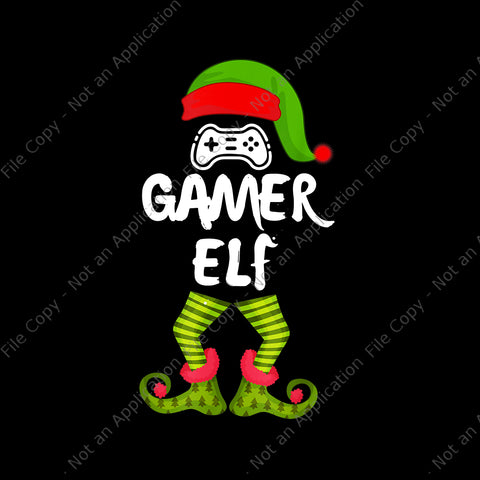 Gamer Elf Png, Gamer Elf Christmas Png, Gamer Christmas Png, ELF Png, Christmas Png