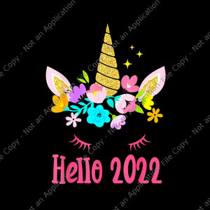 Hello 2022 Magic Png, Happy New Years Eve 2022 Magic Png, Unicorn Hello 2022 Png, Unicorn Png
