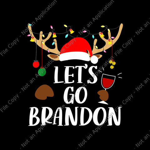 Let's Go Branson Brandon Christmas Lights Reindeer Png,  Reindeer Christmas Png,  Reindeer Png, Christmas Png