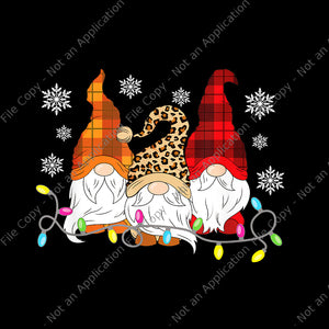 Funny Leopard Print Plaid Xmas Gnome Christmas, Gnome Christmas Png, Gnome Png, Christmas Png, Red Gnome Png