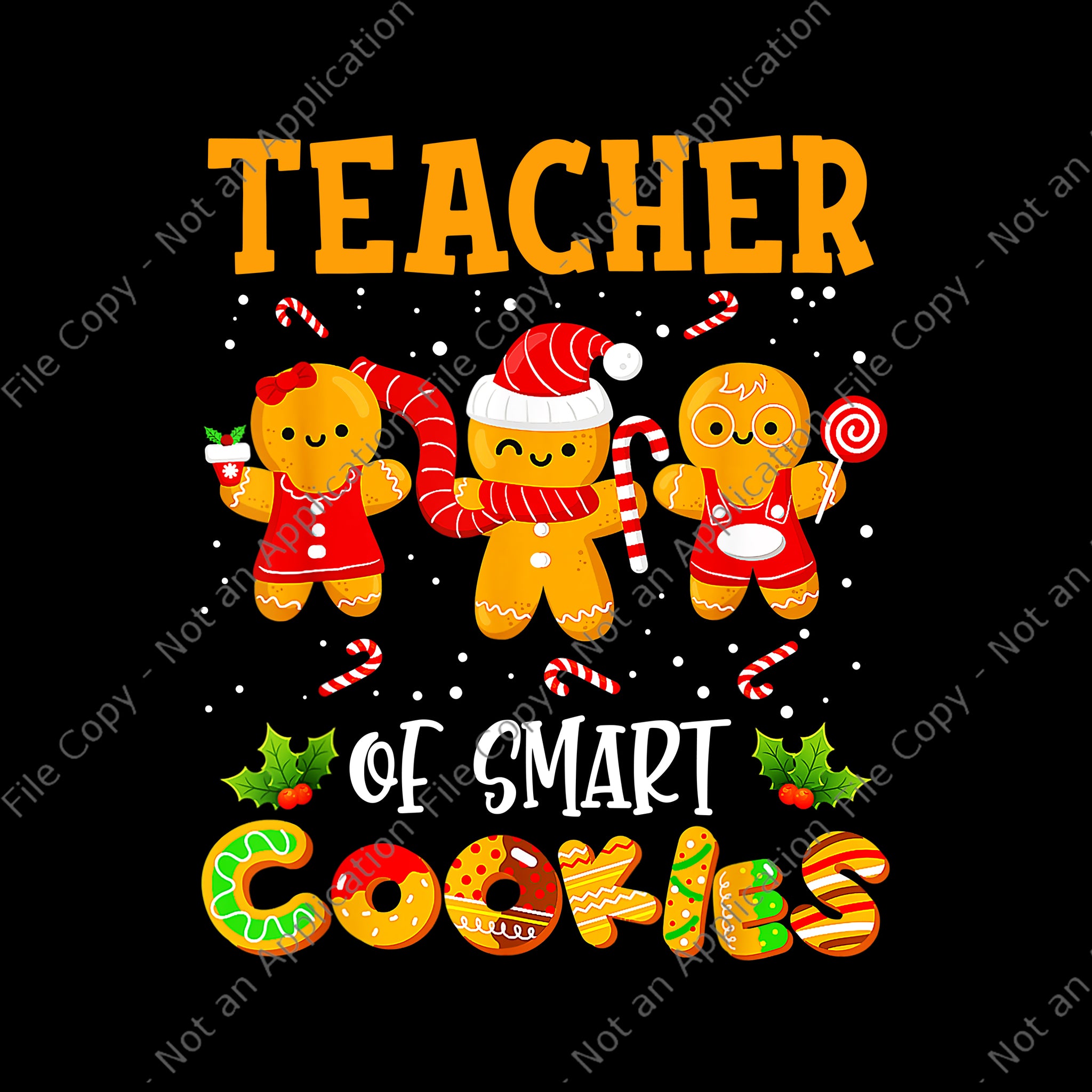 Teacher Of Smart Cookies Png, Christmas Teacher Holiday Png, Teacher Christmas Png, Christmas Png