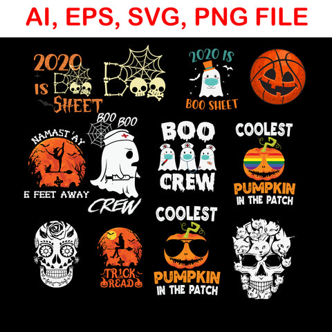 Bundle Halloween  svg, Halloween svg, Halloween Design, Ghost Vector, Ghost svg,  Halloween 2021 Pumpkin svg, Halloween 2021 svg, Hocus Pocus svg, Boo svg,  Witch svg, Pumpkin svg