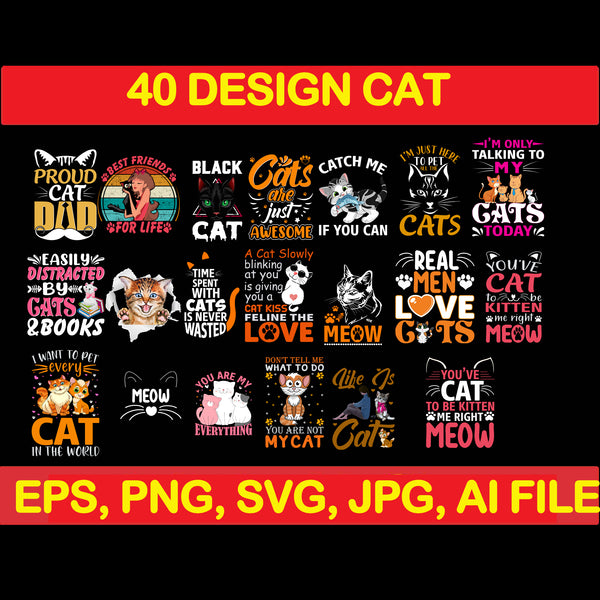 Cat bundle svg, cat svg, black cat svg, cat design, design cat bundle, cat vector, cat funny, cat design, cat halloween svg