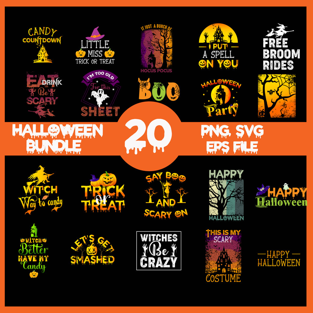Bundle Halloween svg, Halloween svg, Halloween Design, Ghost vector, G ...