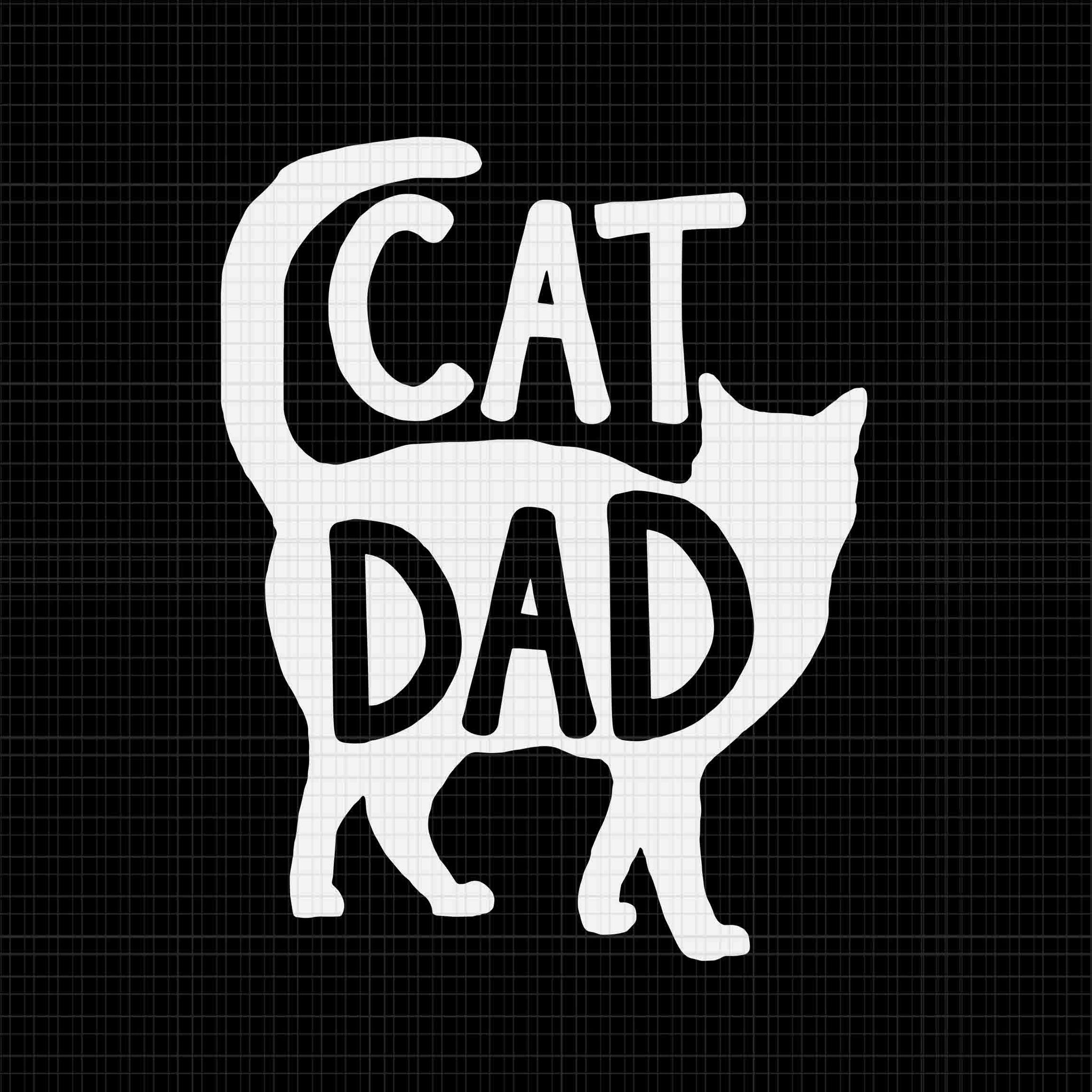 Best Cat Dad Fathers Day Svg, Kitty Daddy Svg, Papa Svg, Father's Day Svg, Daddy Cat Svg, Father Svg