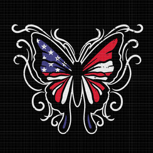 US American Flag Butterfly Vintage 4th of July Svg, Butterfly Flag Svg, Butterfly 4th Of July Svg, 4th Of July Svg