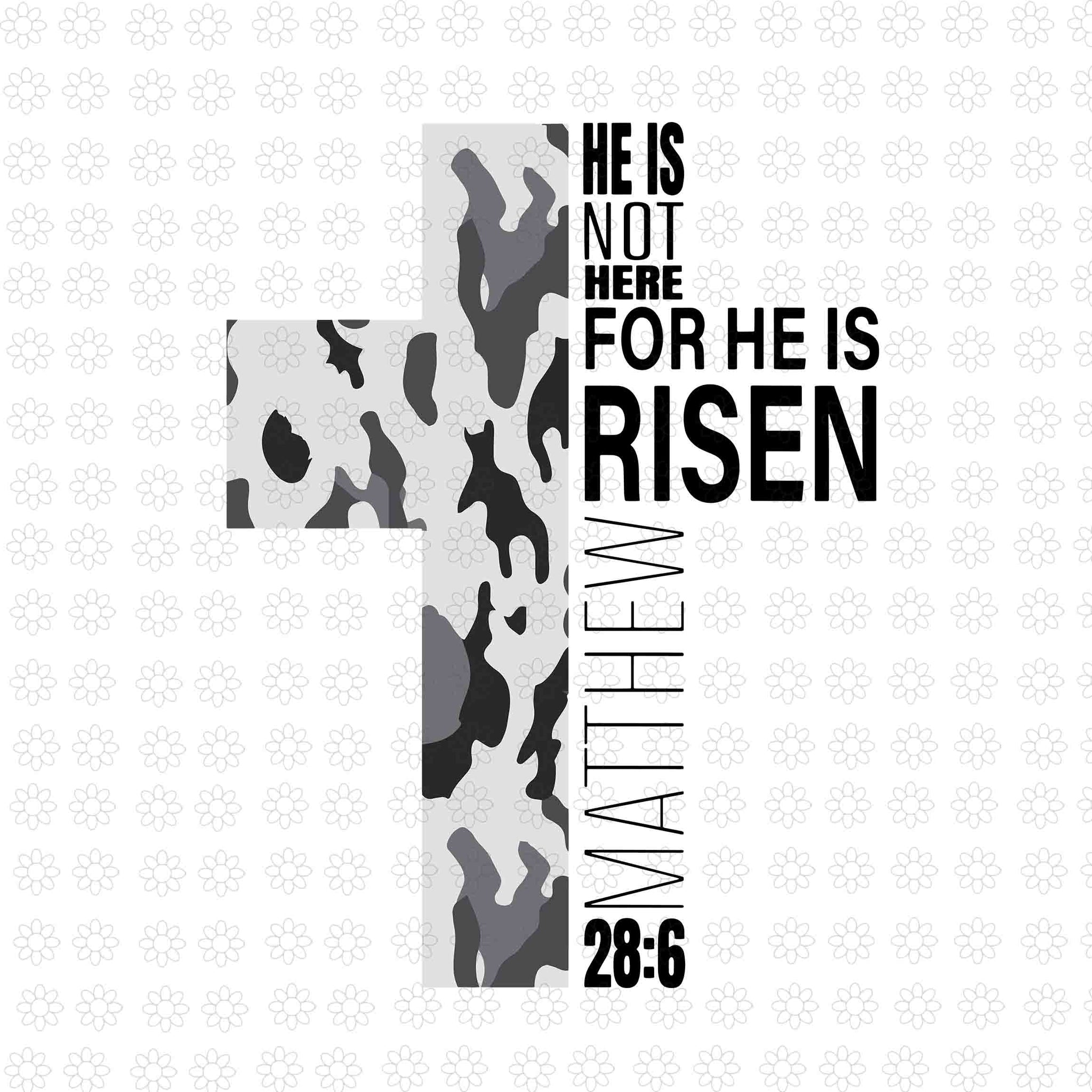 Cool Religious He Is Risen Christian Svg, He Is Not Here For He Is Risen Matthew 28:6 Svg, Risen Christian Svg, Christian Svg