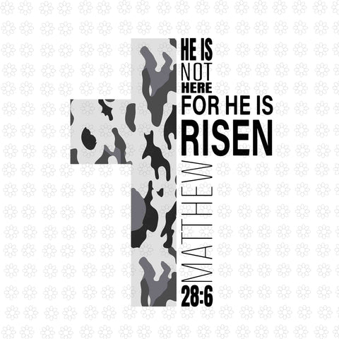 Cool Religious He Is Risen Christian Svg, He Is Not Here For He Is Risen Matthew 28:6 Svg, Risen Christian Svg, Christian Svg