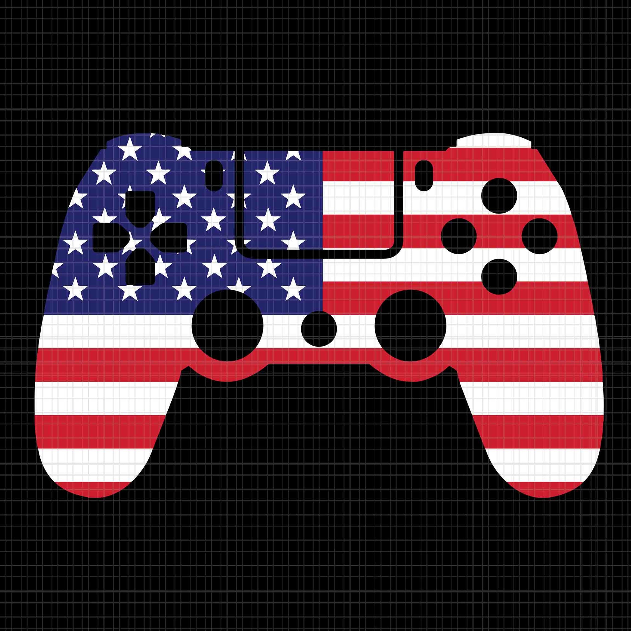 4th Of July Video Game Svg, Game 4th Of July Svg, Game Flag USA Svg, 4th Of July