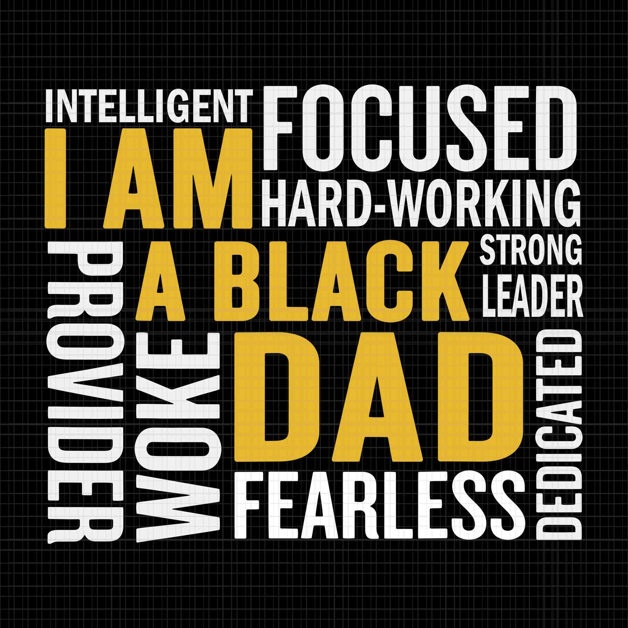 I Am Black Dad Svg