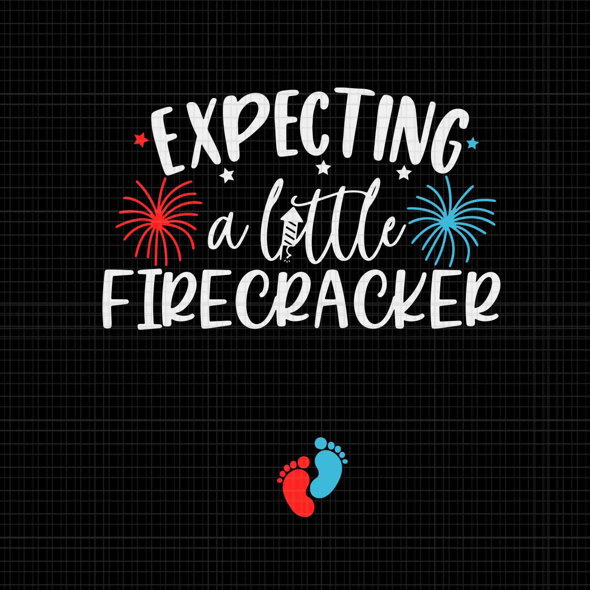 Expecting A Little Firecracker New Mom 4th Of July Pregnancy Shirt