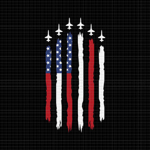 4th of July Red White Blue Svg, 4th of July Plane Svg, Plane Flag Svg, 4th of July Svg