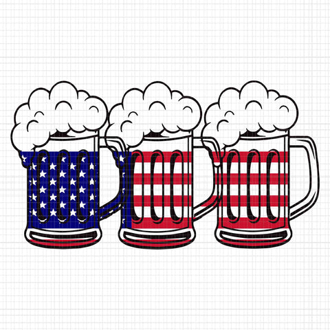 Beer American Flag 4th of July Svg, 4th of July Svg, USA Beer American Svg, Flag Women Merica Svg, Independence Day Svg, US Flag Svg, Patriotic Svg