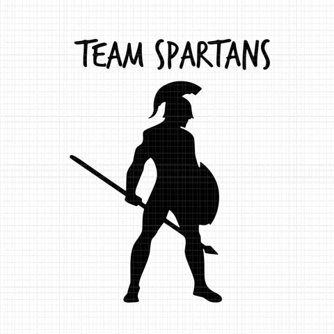 Go Team Spartans Svg, Team Spartans Svg, Team Spartans Vector