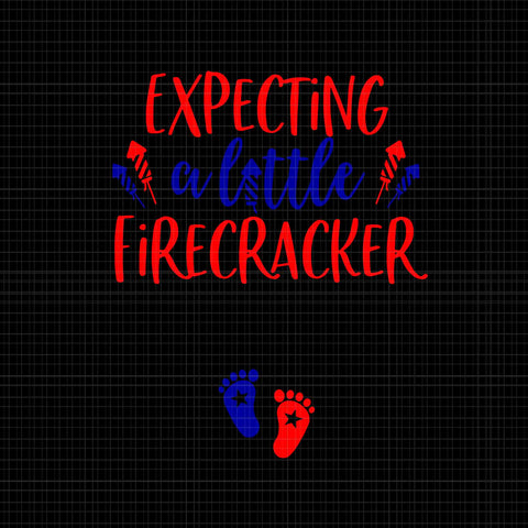 Womens 4th of July Pregnancy Announcement Svg, Expecting A Little Firecracker Svg, Baby 4th of July Svg, 4th of July Svg