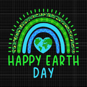 Happy Earth Day 2023 Rainbow Earth Svg, Happy Earth Day 2023 Svg, Rainbow Earth Svg, Earth Day Svg