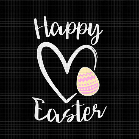 Happy Easter Heart Svg, Happy Easter Svg, Easter Day Svg, Bunny Svg