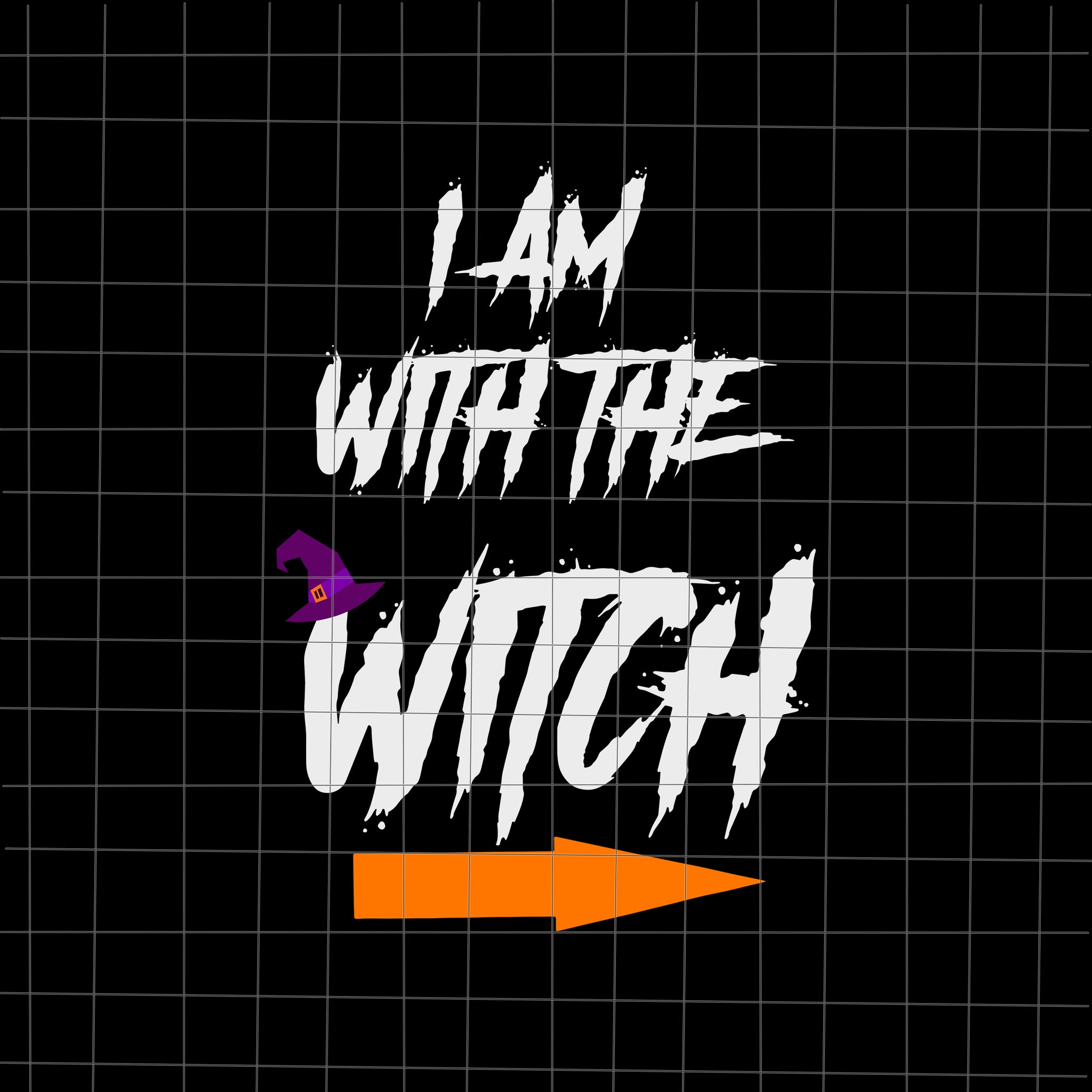 I Am With The Witch Halloween Svg, Witch Halloween Svg, Halloween Svg, Witch Svg