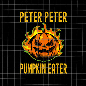 Peter Peter Pumpkin Eater Png, Pumpkin Png, Halloween Png, Funny Pumpkin Halloween Png