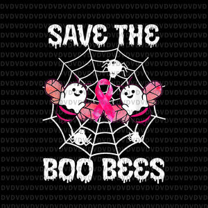 Save The Boo Bees Png, Boo Bees Png, Breast Cancer Halloween, Halloween Png, Pink Ribbon Png, Autumn, Pink Ribbon Png